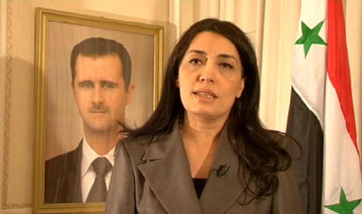 L'ambassadrice de Syrie en France, Mme Lamia Chakkour, le 08/06/2011 (PH/BFMTV)