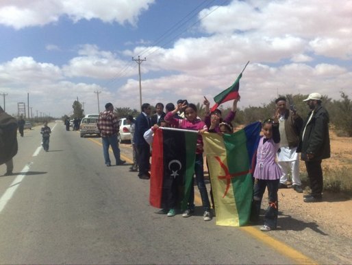Des jeunes amazighs libyens, après la chute d'El Kadhafi. Ph/DR