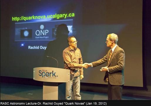 Dr. Ouyed, lors d'une conférence. PH/DAA