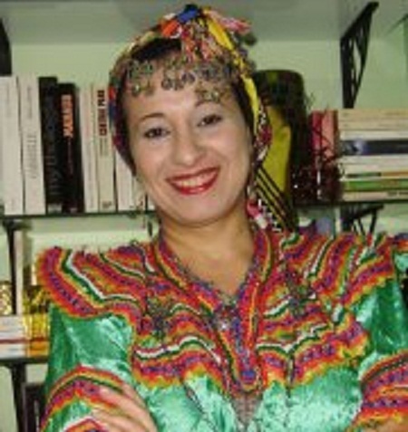 L'artiste kabyle Salima Ait-Mohamed. PH/DR