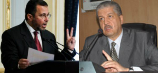 Le Premier ministre égyptien Hicham Qandil (à g.) et le Premier ministre algérien Abdelmalek Sellal (à d.) (PH/DR)