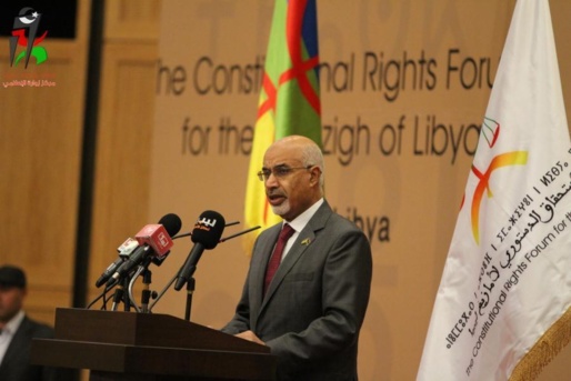 Le président du Congrès national général libyen, Mohamed Magarief (Photo Zuwara Média)
