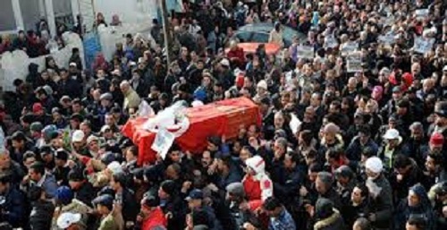 Assassinat de l’opposant tunisien, Chokri Belaïd : des milliers de personnes dans la rue en Tunisie