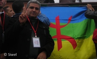 Bouaziz Ait-Chebib, président du mouvement pour l'autonomie de la Kabylie (MAK)