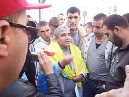 Bouaziz Ait Chebib, président du MAK lors des activités du mouvement en Kabylie. PH/DR