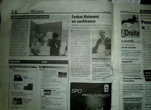 Edition papier du Paris-Normandie du 4 mars 2013 (PH/DR)