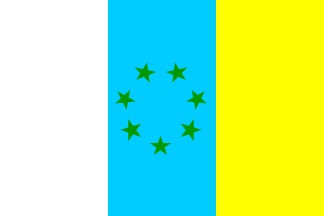 Drapeau des Amazigh des îles Canaries. (PH/DR)