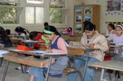 Classe  d'examen de fin de cycle primaire.(PH/DR)