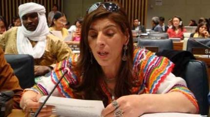 Kamira Nait Sid  à l'ONU. PH /DR