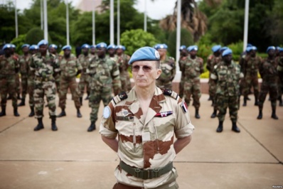 Les forces de la Minusma (casques bleus) à Bamako. L'image à elle seule est "parlante" (PH/DR)