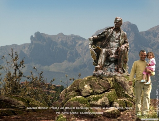 A l'initiative du sculpteur Graïne : Projet d´une Statue de bronze à l´effigie de Mouloud Mammeri