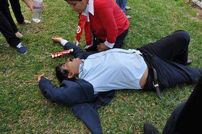 Mohamed Brahmi assassiné.(image/capture d'écran télévision tunisienne en ligne)