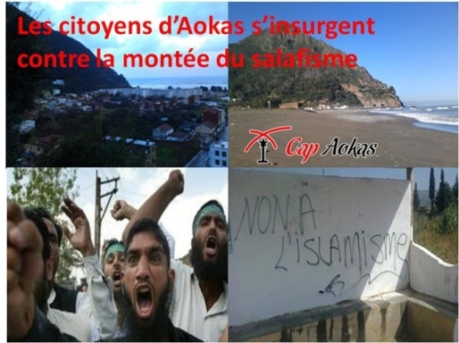 Aokas (VGAYET), les citoyens se dressent contre l’inquisition: L’islamisme ne passera pas ! Jmaâ liman ma i3edda !
