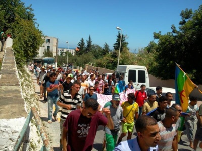 Aokas (Vgayet ): la Kabylie en marche pour sa survie face à un régime arabiste, islamiste et criminel (PH/DR)