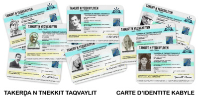 Cartes d'identié kabyle (Photo/Site de l'Anavad, Gouvernement provisoire kabyle)