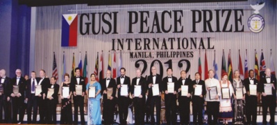 Cérémonie de remise du Gusi Peace Prize 2012 (PH/DR)