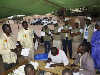 3700 observateurs maliens déployés  dans les bureaux de vote. A Kidal, ce sont les observareteurs qui remplissaient les bureau de vote.(PH/DR)