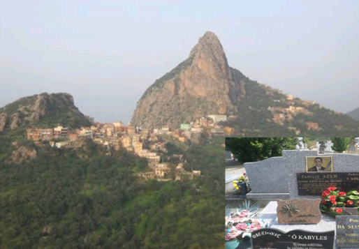 Le village projette de rapatrier de France la dépouille de Slimane Azem pour l'enterrer "chez lui" dans son village sur la terre de ses ancêtres mais l’Etat raciste d’Alger a d’autres projets pour les terres de la famille Azem : y implanter des brigades de gendarmerie ! (PH/DR)