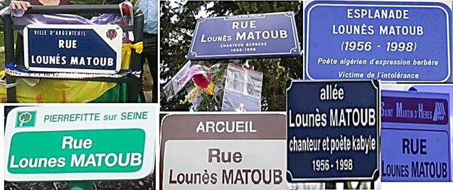 Matoub Lounès: 10 rues portent le nom du Rebelle kabyle...en France ! Matoub Lounès: 10 rues portent le nom du Rebelle kabyle...en France !