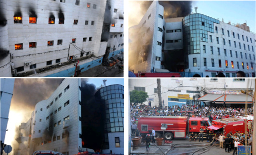 L’incendie du centre commercial « le grand maghreb » de Nador ou comment le Makhzen organise le sabotage économique du Rif (PH/DR)