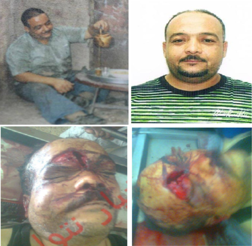 La victime mozabite est assassinée et mutilée par des arabes chaâmbas tout près d'une gendarmerie algérienne (PH/DR)