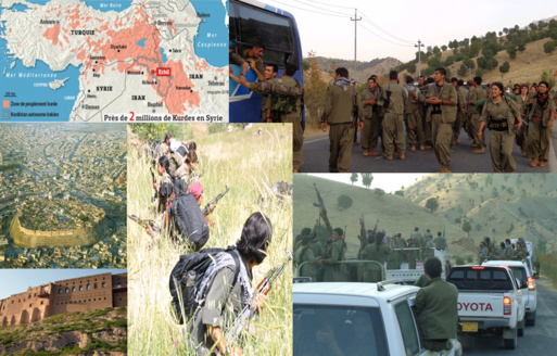 Kurditan: Les combattants du PKK arrivent à Erbil pour organiser la défense et stopper l'avancée des jihadistes de l'Etat islamique (EI)