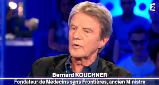 Bernard Kouchner sur le Plateau d'On N'est Pas Couché, le 27 Septembre 2014