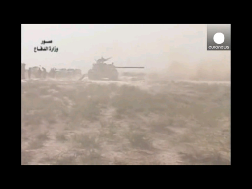 Capture d'écran Euronews diffusant des images tournées par l'Etat islamique à Kobanê.( PH/Euronews)