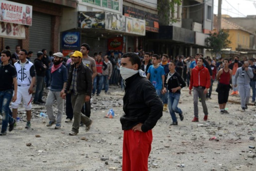 les émeutes de Raffour, à Tuvirett, le 17 avril 2014 ( PH/AFP)