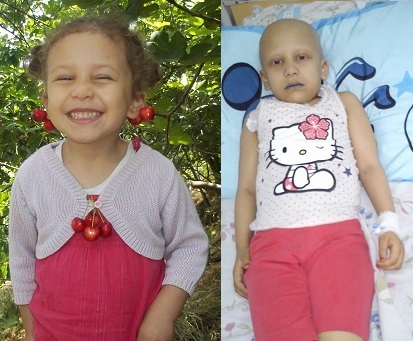 Massilya (Sassa) avant et après l'aggravation du cancer