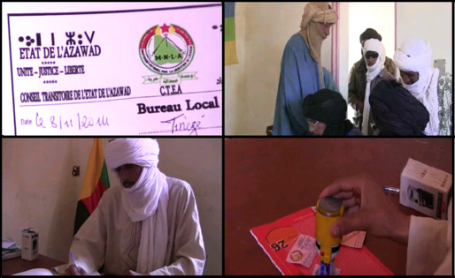Kidal / Le MNLA établit des cartes d’identité azawadiennes (vidéo) Kidal / Le MNLA établit des cartes d’identité azawadiennes (vidéo)