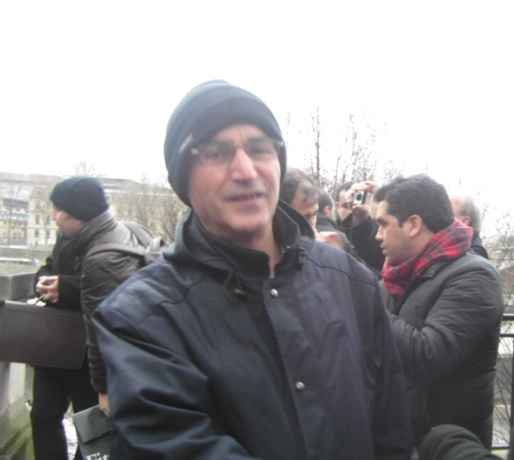 Ramdane Achab, le linguiste kabyle est venu rendre hommage à l'un des siens (PH/SIWEL)