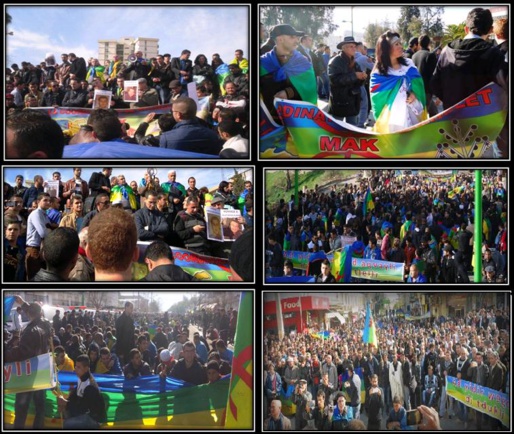 Marche du MAK_ Yennayer 2965, le 12 janvier 2015 à Tizi-Ouzou Marche du MAK_ Yennayer 2965, le 12 janvier 2015 à Tizi-Ouzou