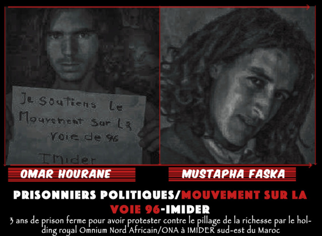 Spoliation d'Imider / Nouvelles condamnations contre les militants du Mouvement sur la voie 96 à Imider Spoliation d'Imider / Nouvelles condamnations contre les militants du Mouvement sur la voie 96 à Imider