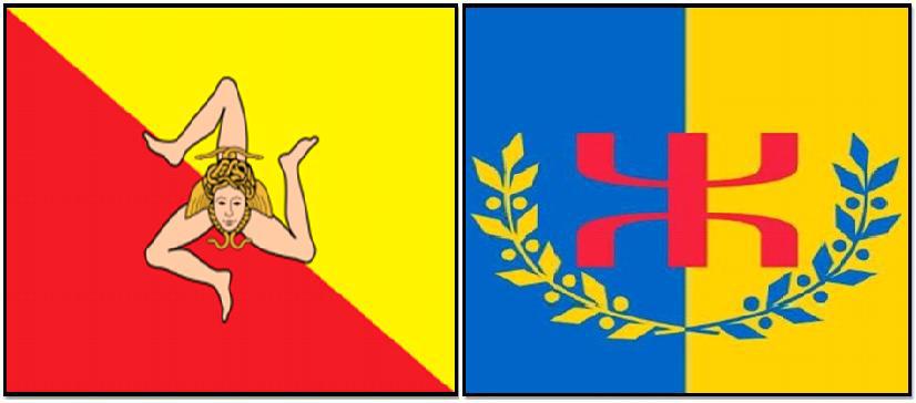 Le mouvement sicilien de libération nationale félicite le peuple kabyle qui vient de se doter de son propre drapeau