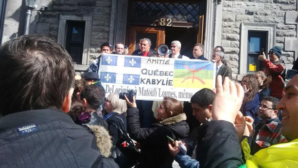 Immense succès de la levée du drapeau kabyle à Montréal