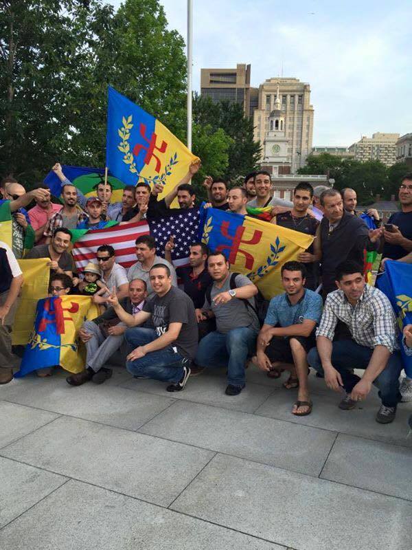 Lever du drapeau national kabyle hier à Philadelphie