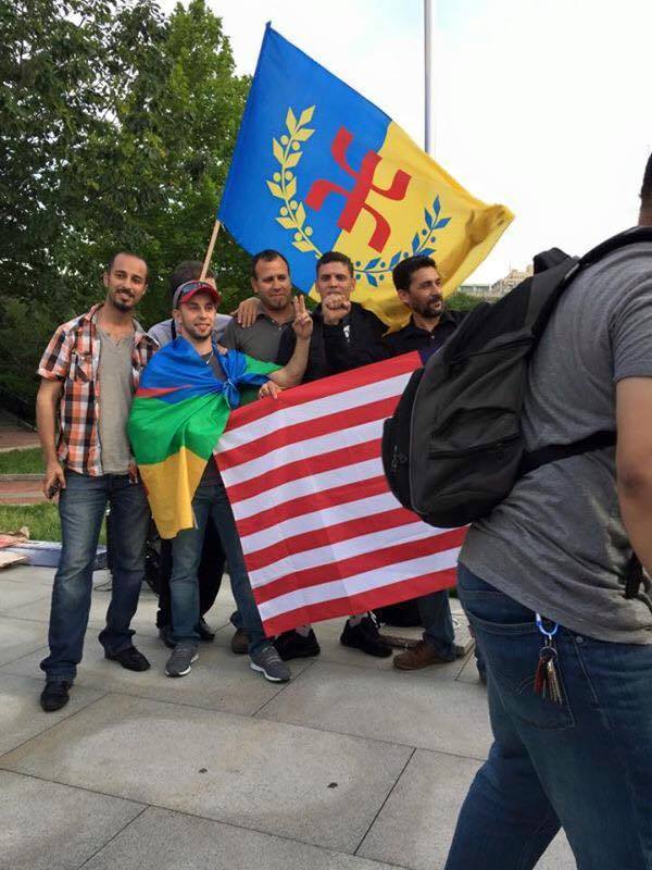 Lever du drapeau national kabyle hier à Philadelphie
