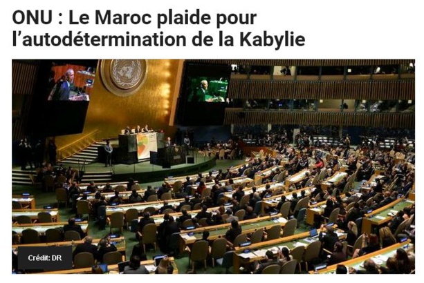ONU : Le Maroc plaide pour l’autodétermination de la Kabylie