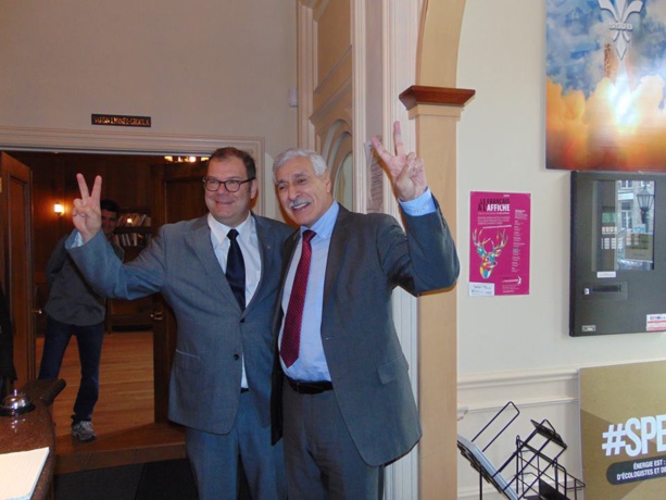 Ferhat Mehenni rencontre deux députés québécois Mario Beaulieu et Carole Poirier