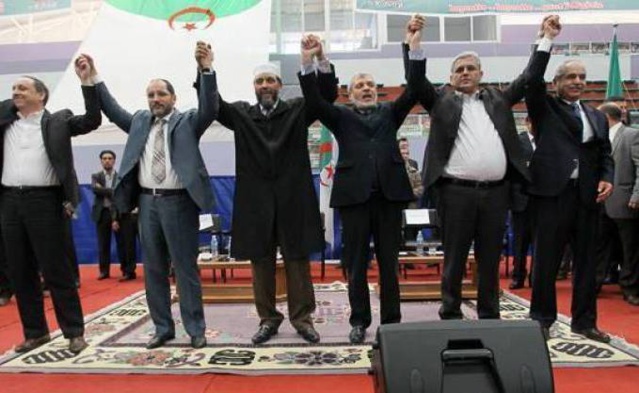 Mohcine Bellabas et ses alliés islamistes de la Coordination (PH/DR)