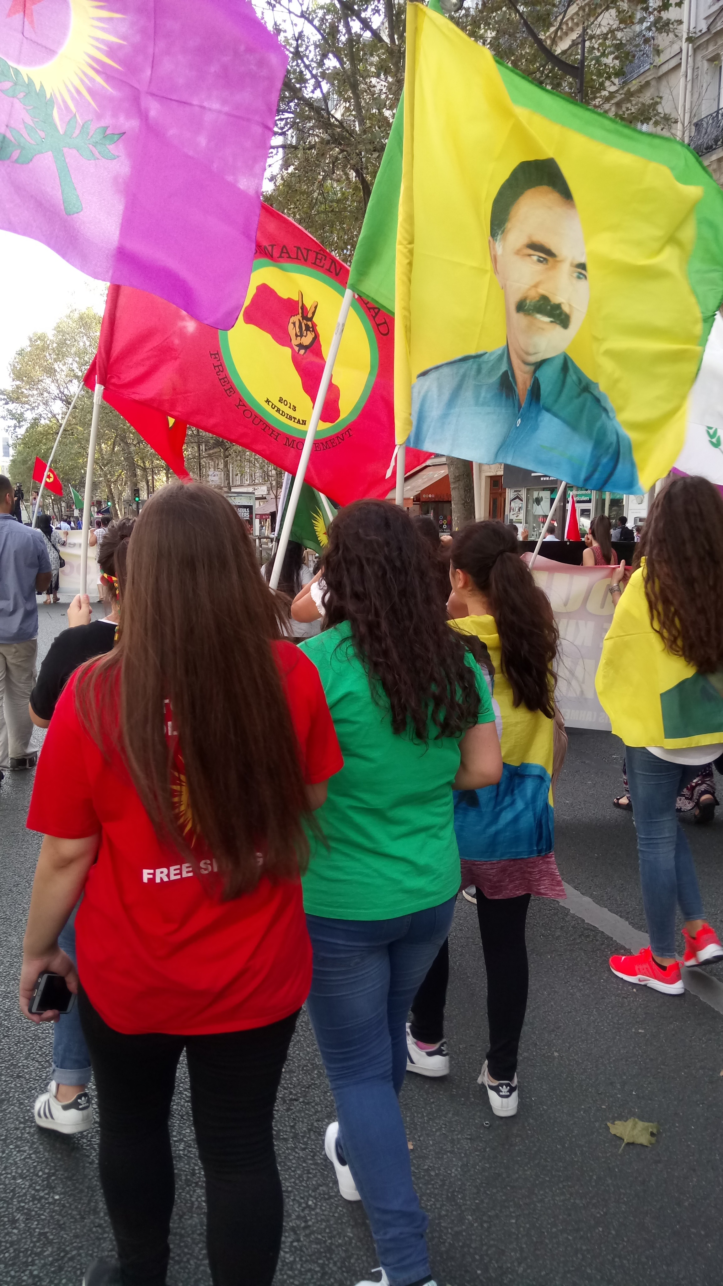 Marche kurde à Paris  : La Kabylie présente, en soutien à "une solution politique pour le Kurdistan"