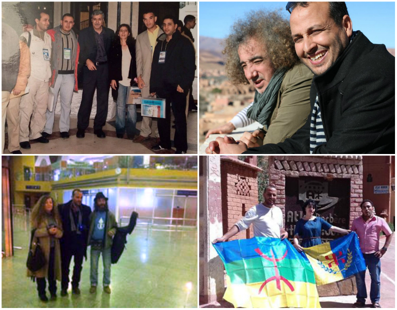 Omar Zanifi avec plusieurs personnalités kabyles (PH/DR)