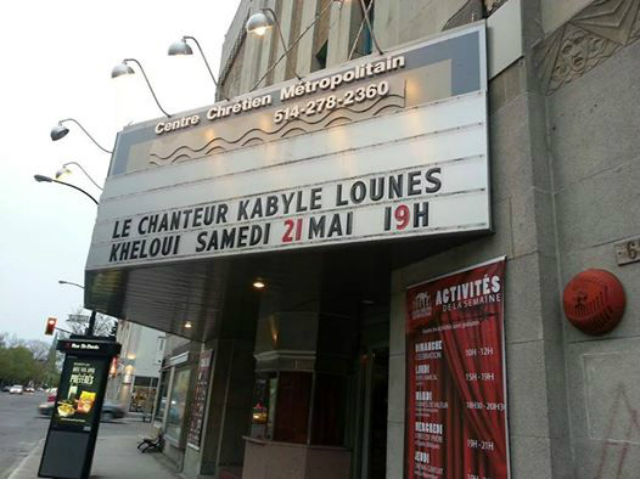 Lounès Kheloui, à l'Olympia de Montréal, le 21/05/2016 (PH/DR)