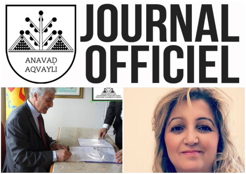 Le président de l'Anavad, Mas Ferhat Mehenni, paraphant les décrets à paraître au Journal officiel de l'Anavad (PH/SIWEL)