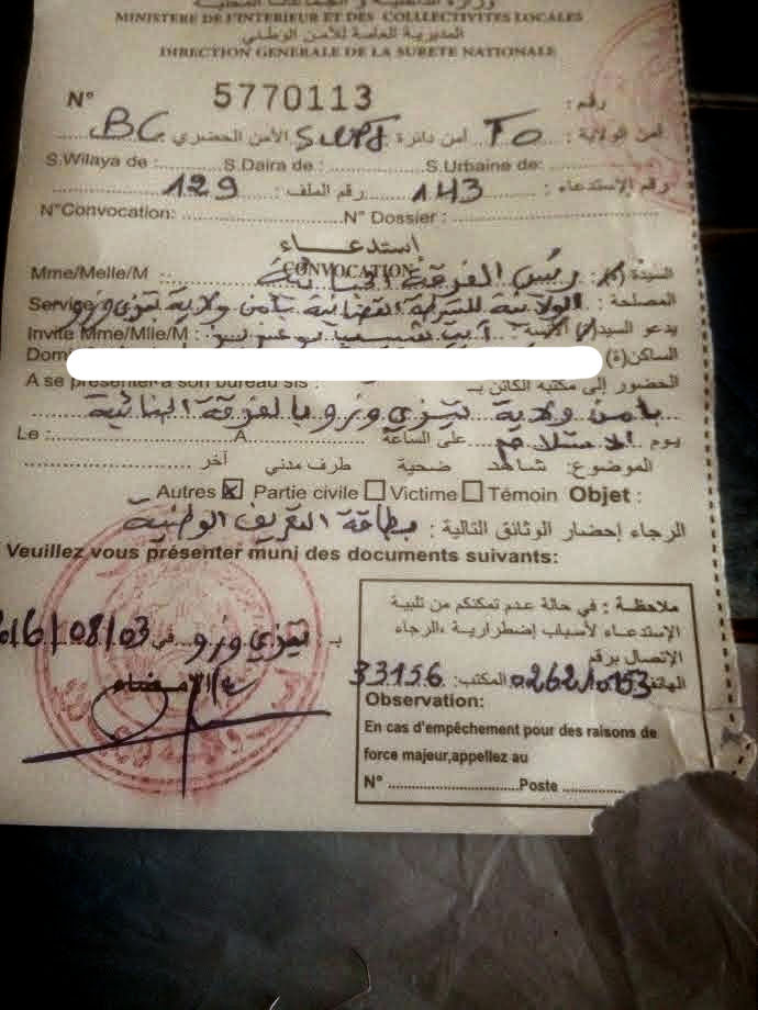 Harcèlement : Le président du MAK convoqué par la police coloniale