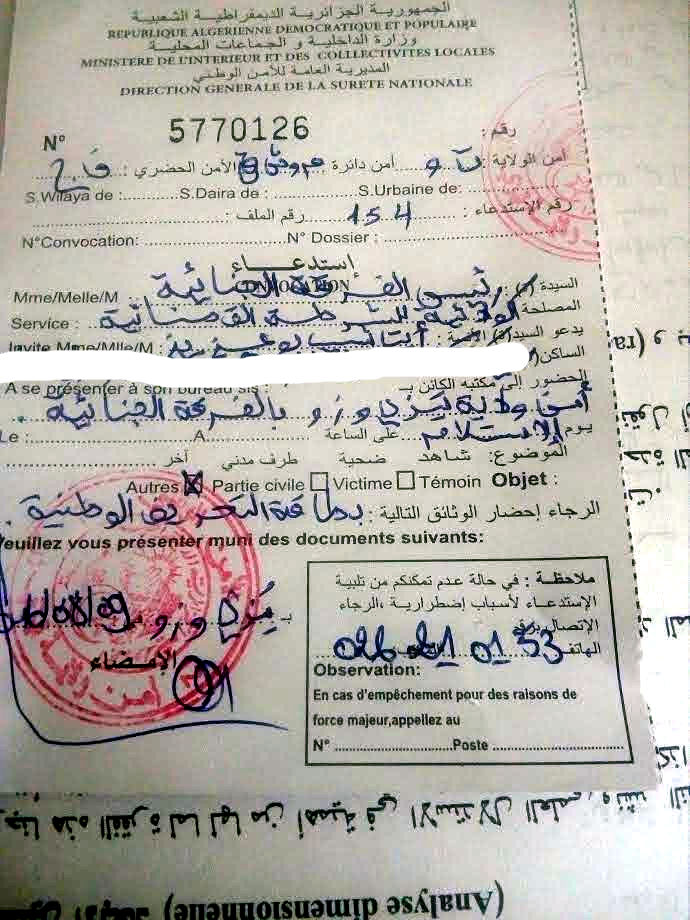 Harcèlement : Le président du MAK convoqué par la police coloniale