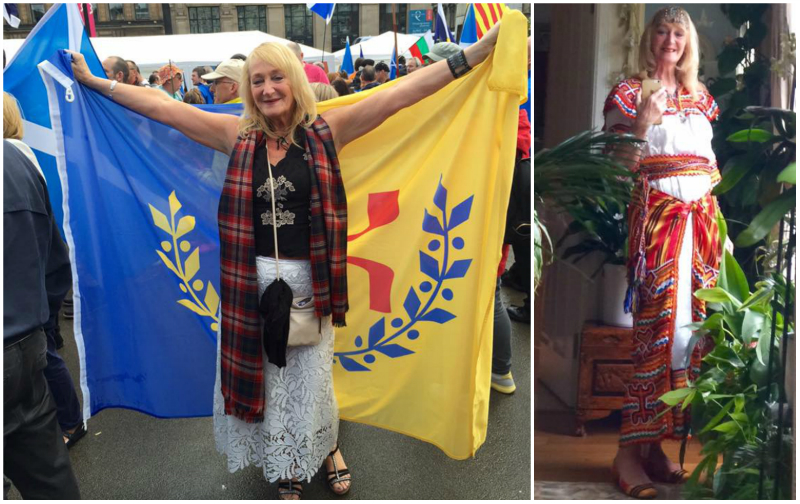 L'activiste écossaise Mairead Tagg est l'amie du peuple kabyle (PH/DR)
