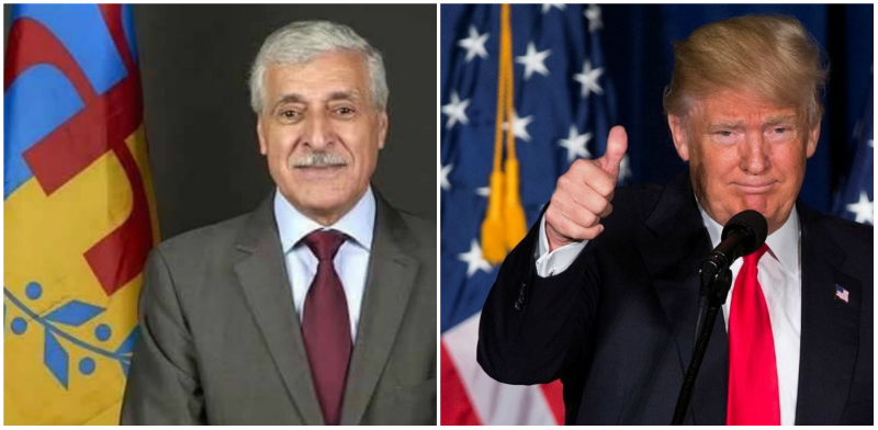 Ferhat Mehenni félicite Donald Trump (PH/DR)