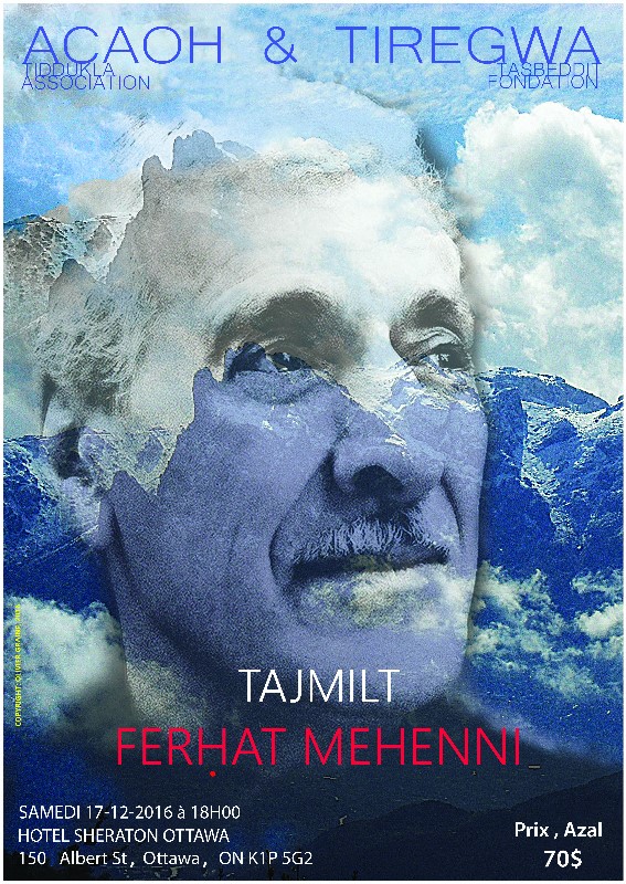 Amérique du Nord : Grand hommage à Ferhat Mehenni le 17 Décembre